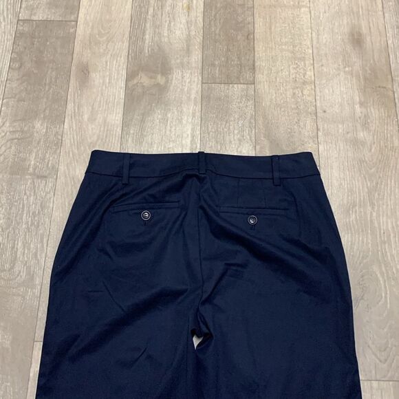 Womens Talbots Chelsea Straight Leg Navy Blue Crop Casual Work Pants - Picture 6 of 7